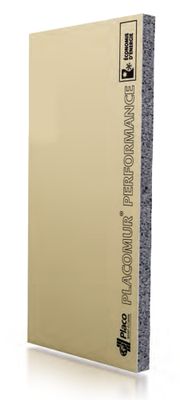 Doublage polystyrène HP Placomur Performance  épaisseur 13+80 mm 1.2 x 2.5 m Placo®