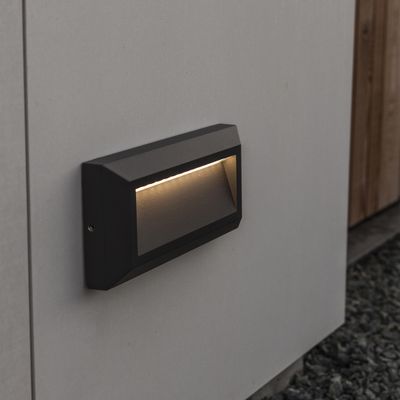 Applique extérieur LED Helena anthracite IP54 400 lumens blanc neutre - COREP