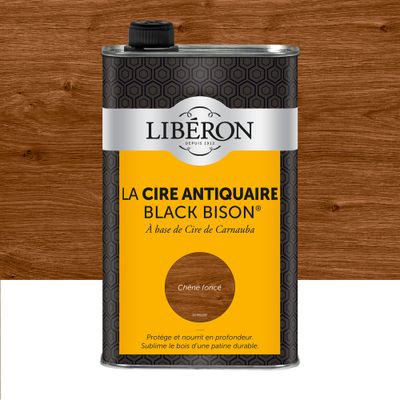 Cire antiquaire liquide "Black Bison" chêne foncé 1 L - LIBERON