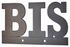 Plaque signalétique lettre Bis à visser 80 x 130 mm noir THIRARD