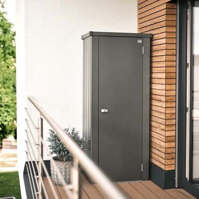 Armoire de balcon Julia HIGH gris foncé métallique T. M - BIOHORT