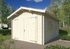 Garage en bois Tony avec porte double battant  - 20,9 m² hors-tout - WHITE WOOD