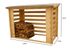 Abri range-bûches fermé en madriers grand volume 4 stères de bois 1,90 m², Livraison à domicile incluse - HABRITA