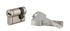 Demi-cylindre de serrure 30 x 10 mm Transit 1 haute sécurité nickelé 5 clés THIRARD