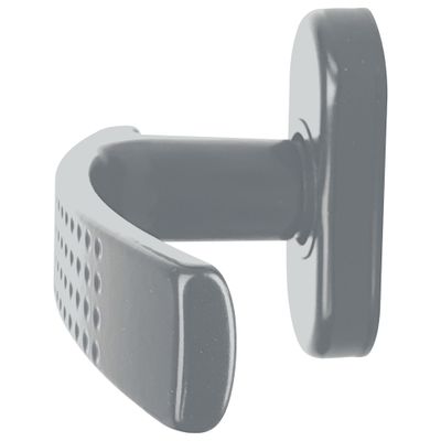 Poignées de porte sur rosaces ovales à cylindre Ibiza gris inox ALPERTEC