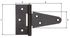 Penture anglaise 100 mm noir ALBERTS