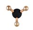 Plafonnier 3 spots E27 Lamego noir et bois 3x10W - REALITY