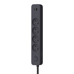 Multiprise avec interrupteur 4 prises avec prises USB A et USB C 1,5m noir  QUARX, 1601668, Electricité et domotique
