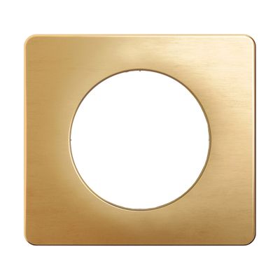 Plaque de finition 1 poste Laiton satiné - Céliane LEGRAND