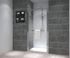 Porte de douche pivotante 100x195 cm profilé chrome verre sérigraphié 6 mm Serenity - OCEA