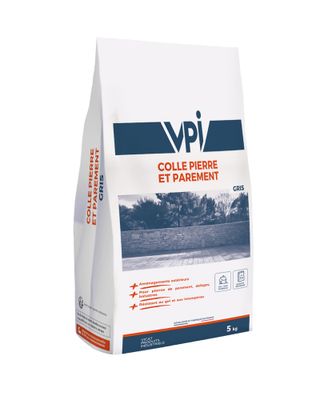 Colle pierre et parement extérieur grise - sac de 5 kg - VPI