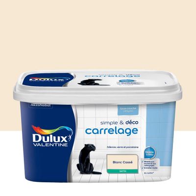 Peinture pour carrelage simple & déco Blanc Cassé Satin 2 L DULUX VALENTINE