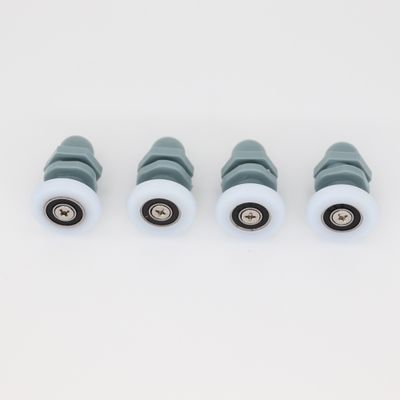 Roulettes grises pour portes de douche diamètre 26mm - AURLANE