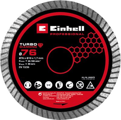Disque diamant 76 mm - EINHELL