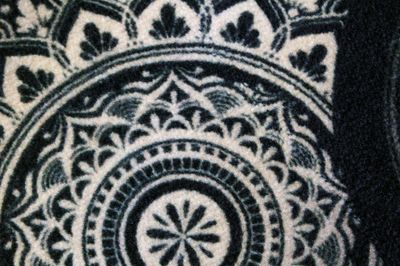 Tapis BOSTON "MANDALA NOIR" - 50x120cm - Ep.5mm ID HOME