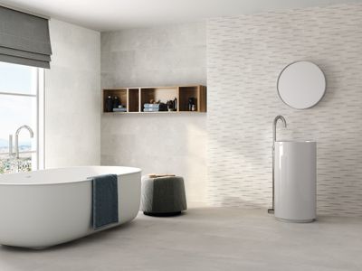 Faïence murale intérieur gris ARKETY STEEL ép 9 mm 30 x 60 cm rectifié paquet de 1,26 m² BALDOCER