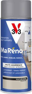 Peinture de rénovation multi- V33supports MaRéno chanvre finition satinée 400 mL - V33