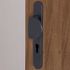 Demi-ensemble de poignée pour porte palière à cylindre Avoriaz 195mm aluminium gris anthracite ALPERTEC