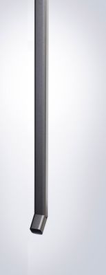 Descente d'eau pluviale par 2 gris foncé pour abri Panorama BIOHORT Livraison à domicile incluse