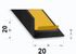 Cornière égale adhésive PVC laqué noir 20 x 20 mm 2,60 m CQFD