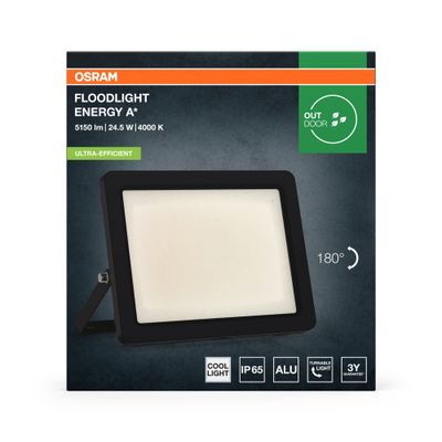 Projecteur extérieur LED Foodlight noir IP65 4600 lumens blanc neutre - OSRAM
