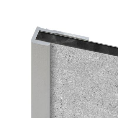 Profilé de finition chrome pour panneaux muraux 210 cm - SCHULTE