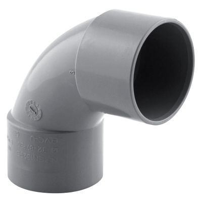 Coude PVC évacuation 87° femelle/femelle Ø32 - FITT