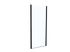Côté fixe pour porte de douche Tahiti profilés noir mat 80 x 200 cm OCEA