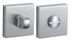Rosaces de porte carrées à condamnation chrome satiné 50 x 50 mm FROSIO