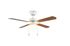 Ventilateur de plafond avec lumière E27 à tirette Blanc/bois Ø106cm - Hammerfest REALITY