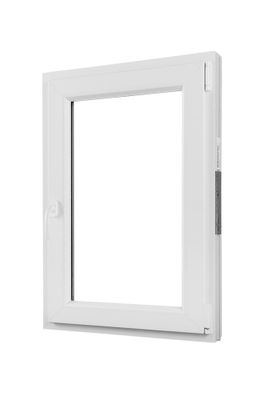 Fenêtre PVC blanc 1 vantail oscillo-battant tirant droit H.75 x l. 60 cm CLOSY