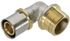 Coude mâle 1/2 à sertir pour tube multicouche diamètre 16 mm
