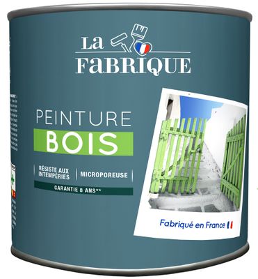 Peinture spéciale bois blanc satin 0,5 L - LA FABRIQUE