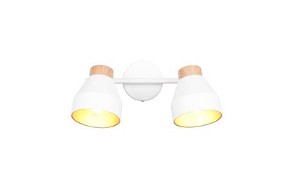 Réglette 2 spots E14 Valentin blanc 2x10W - REALITY