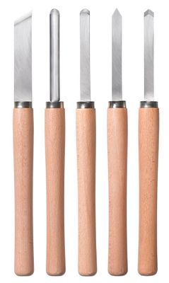 Set de 5 burins pour tour à bois - EINHELL