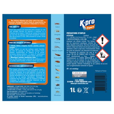 Repousse insectes volants rampants 1L - K-PRO