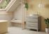 Meuble de salle de bains Cies 3 tiroirs L80 x H80 x P46 cm panneau de particules pin gris