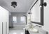 Plafonnier 3 spots salle de bains GU10 Angelo noir IP44 3x5W - TRIO