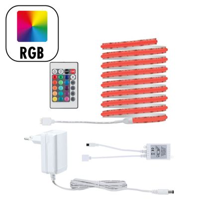 Ruban LED COB 3m prêt à l'emploi multicolore avec télécommande 22W 12V SIMPLED PAULMANN