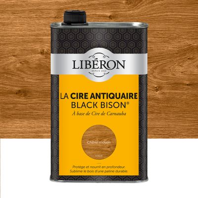 Cire antiquaire liquide "Black Bison" chêne moyen 1 L - LIBERON