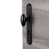Poignées de porte sur plaques à cylindre Chic aluminium noir ALPERTEC