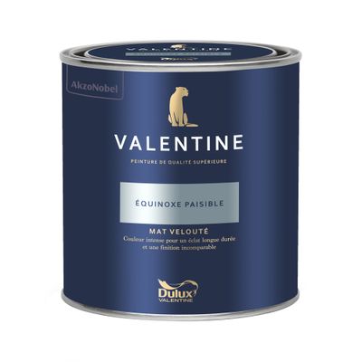 Peinture Valentine  Mat Velouté Équinoxe Paisible 0,5 L - DULUX VALENTINE