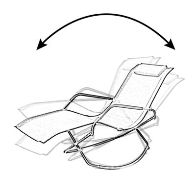 Transat à bascule Ellypse noir chiné GIVEX