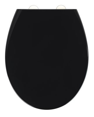Abattant WC frein de chute duroplast noir Vorno Neo - WENKO