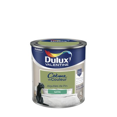 Peinture Crème de Couleur Aiguilles de Pin satin 0,5 L - DULUX VALENTINE