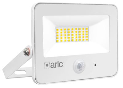 Projecteur extérieur LED détecteur de mouvements Wink 2 blanc IP65 3000 lumens blanc chaud - ARIC