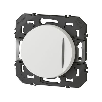 Bouton poussoir encastrable avec voyant lumineux Blanc - Dooxie LEGRAND