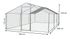 Enclos grillagé en acier pour poules 18 m² + bâche de toit polyester, Livraison à domicile incluse - HABRITA