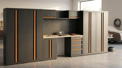 Ensemble d'atelier avec 4 armoires de rangement - FISCHER DAREX