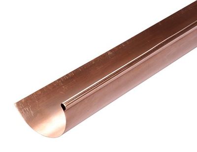 Gouttière demi-ronde cuivre dév.25 L. 4 m EDILIANS